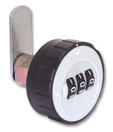 Шифровой мебельный замок А151 (3 колесика, язычок 7210044, 9ч) 
