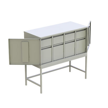 Шкафчик металлический картотечный на ножках (850х900х400) 