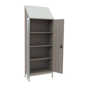 Шкафчик архивный с наклонной крышей 1680х800х400 