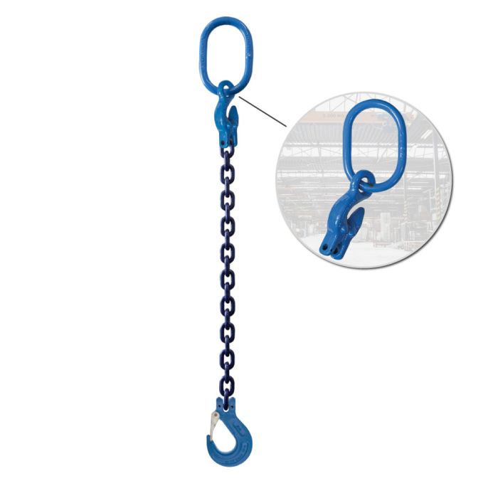Строп цепной | Одноветвевой | 10 класс стали | Integrated grab hook