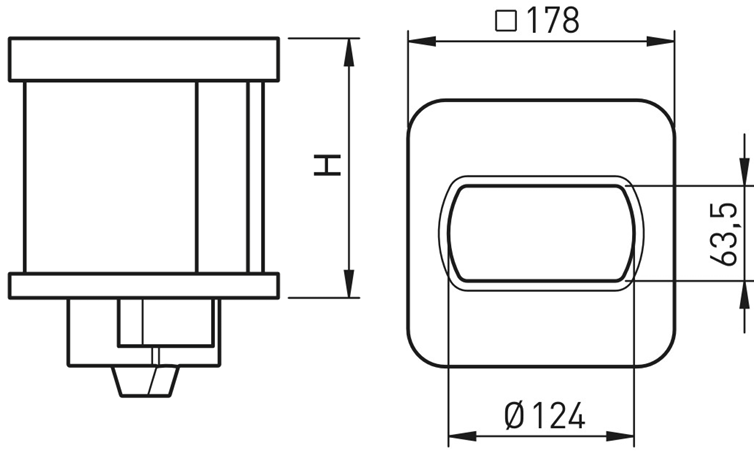 BC-H4/210 Конус адаптер для контейнеров Height Adapter