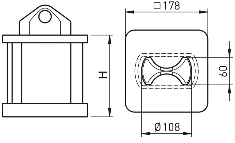 BC-H2/164 Конус адаптер для контейнеров Height Adapter