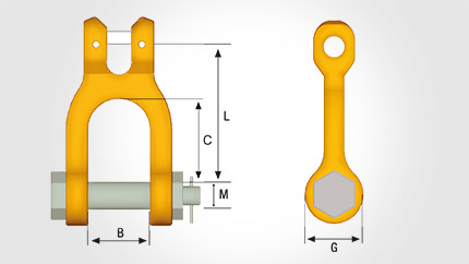 Скобы (а), Clevis GSA Classic от Gunnebo Скобы (а), Clevis GSA Classic от Gunnebo