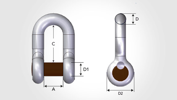 Утопленный Скобы (а) № 830DP от Gunnebo Утопленный Скобы (а) № 830DP от Gunnebo