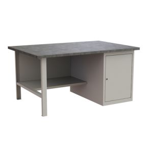 Стол рабочий, тумбочка с дверцей, 750х1500х1000